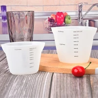250ml 500ml silicone translucent scale crystal glue measuring cup diy baking kitchen accessories reusable measuring tools