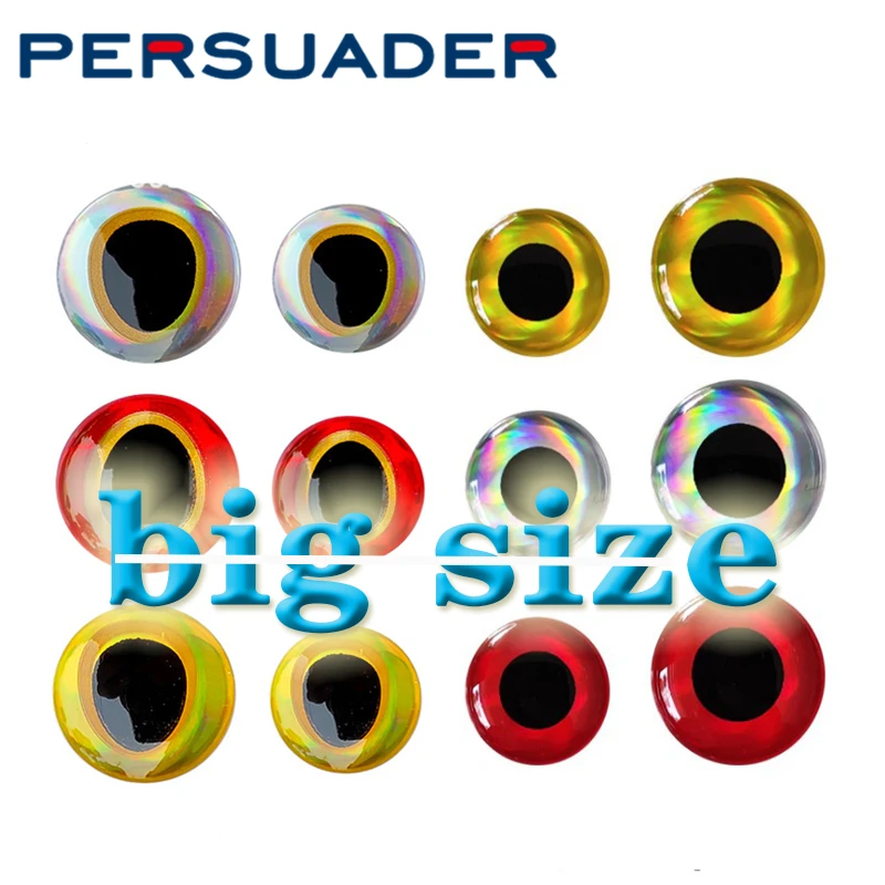 Persuader big size 10mm/12mm round fish eyes&tear drop style