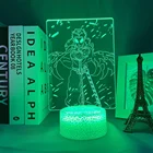 Светодиодная лампа в стиле аниме Kimetsu No Yaiba, комнатное украшение, настольная лампа, прикроватный ночник для манги, рассеиватель демонов, светодиодный светильник