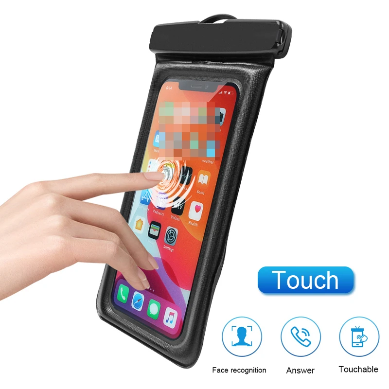 

Floating Waterproof Swim Bag Phone Case For iPhone Redmi Cover