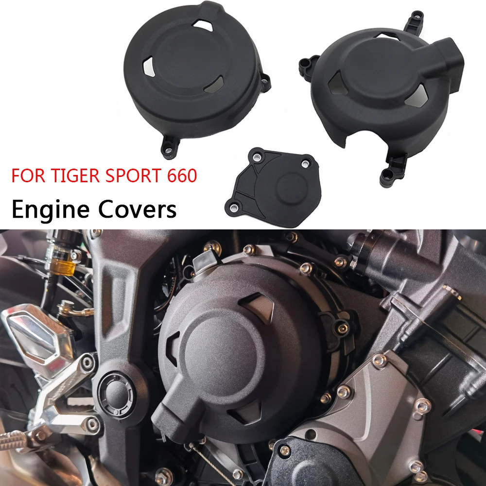 NEW Engine Covers Protectors For Tiger Sport 660 Sport660 2022 Motorcycles Accessories Engine Guard Protection Case Cover