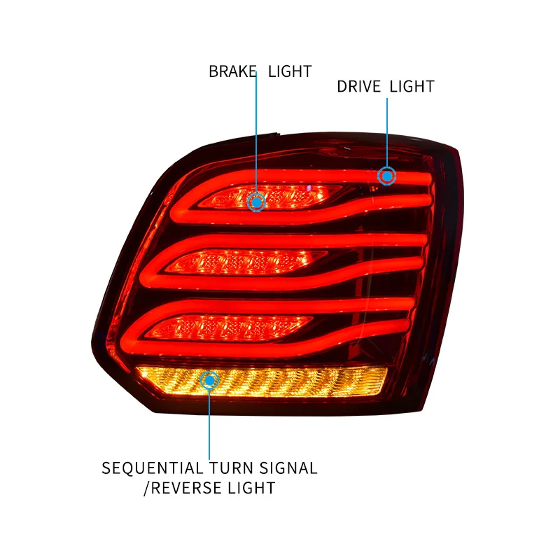 Задний фонарь в сборе для Volkswagen Polo 2010-2018 VW задний
