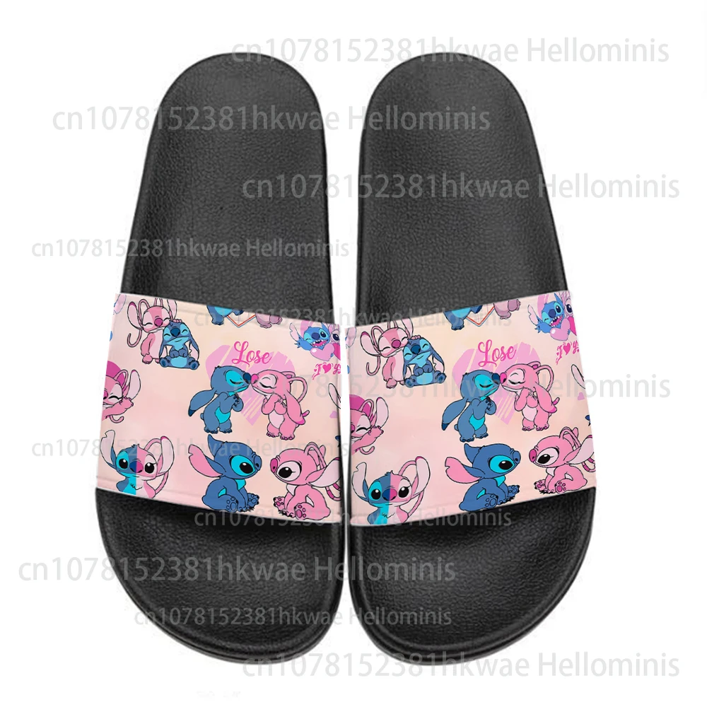 Шлепанцы женские и мужские с принтом летние противоскользящие сандалии для