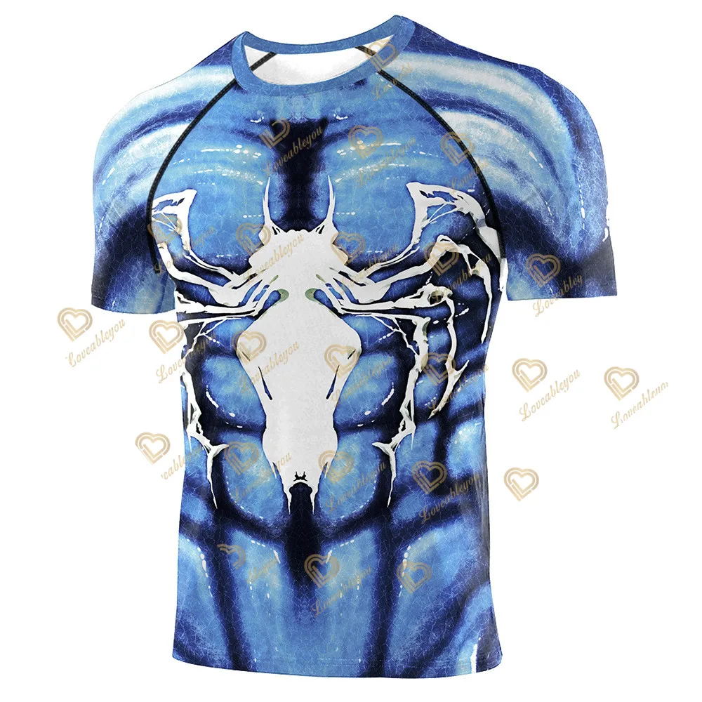 Spiderman T Shirt Men Summer Fitness Tops Superhero Avengers Cosplay Clothing Tees 3D Anime Camiseta Newest Harajuku Tshirts