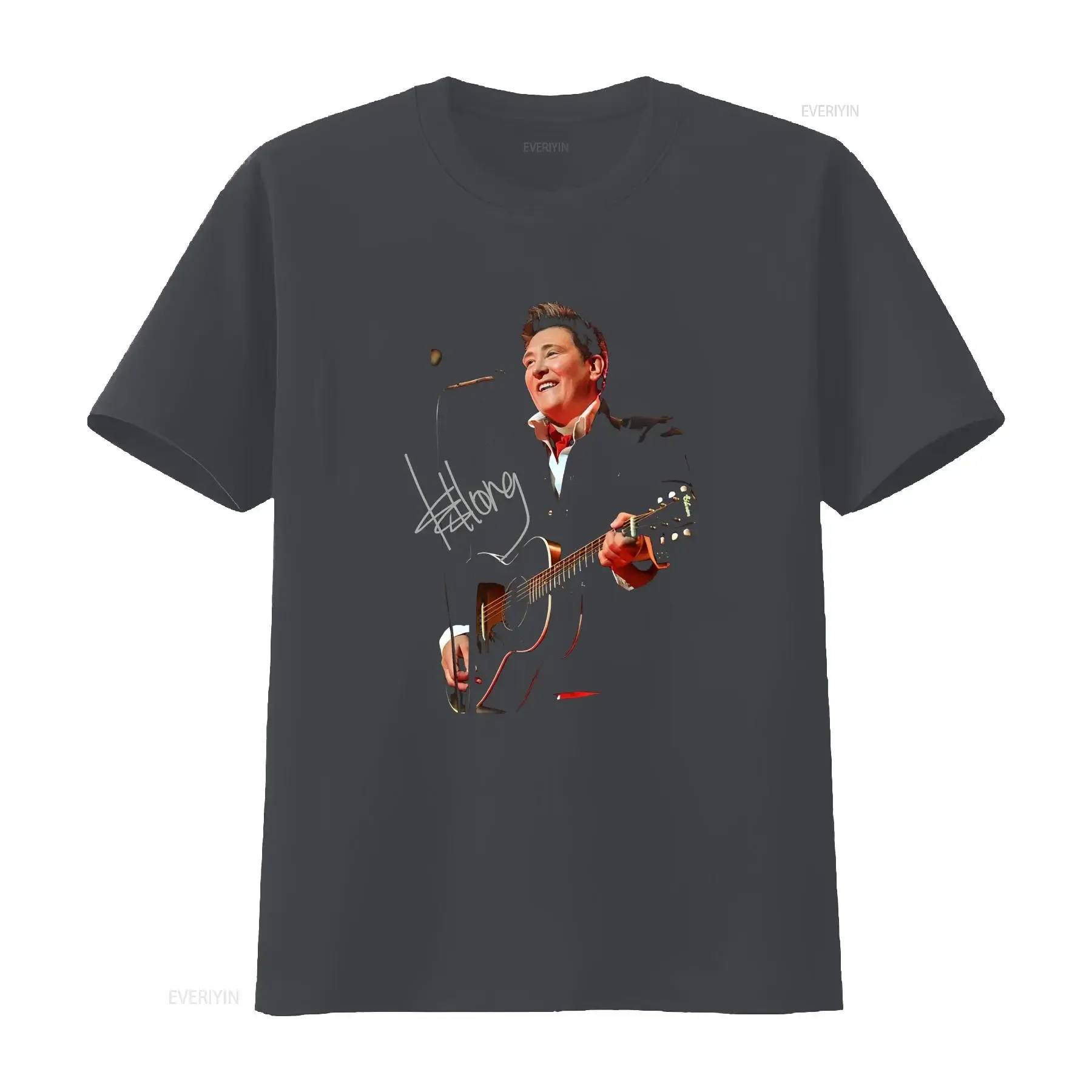 Фото Футболка K.D. Lang Singer Face Signature с коротким рукавом, размеры S-4XL, для фанатов, NL1529, винтажная, с эффектом потертости, стритвир, эластичная, дышащая №4