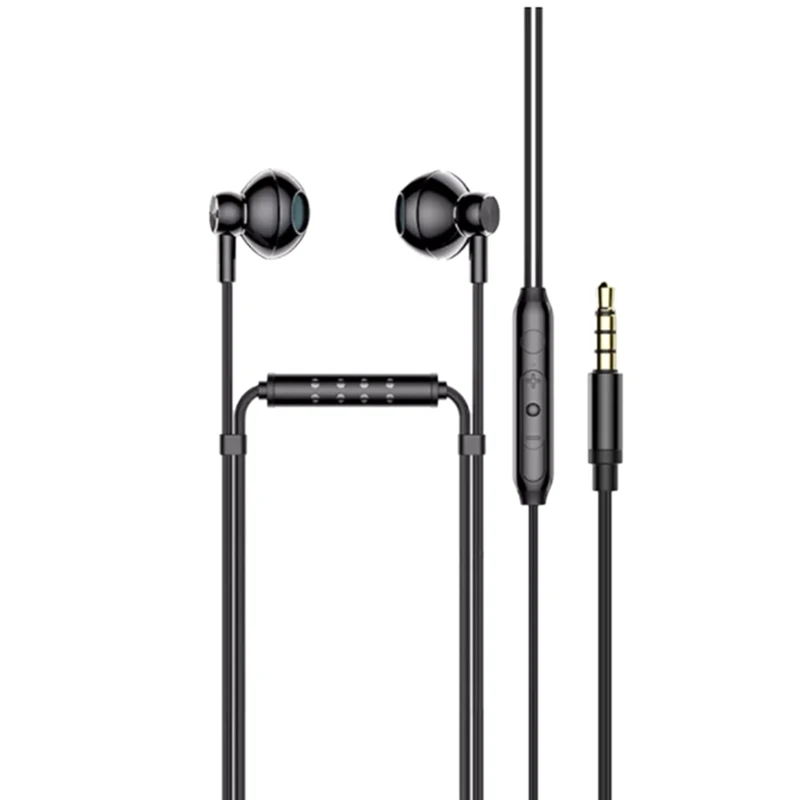 

Wired Earphone With Dual Microphone For Anchor Karaoke Game Music Sports Headset Subwoofer Support 3.5Mm