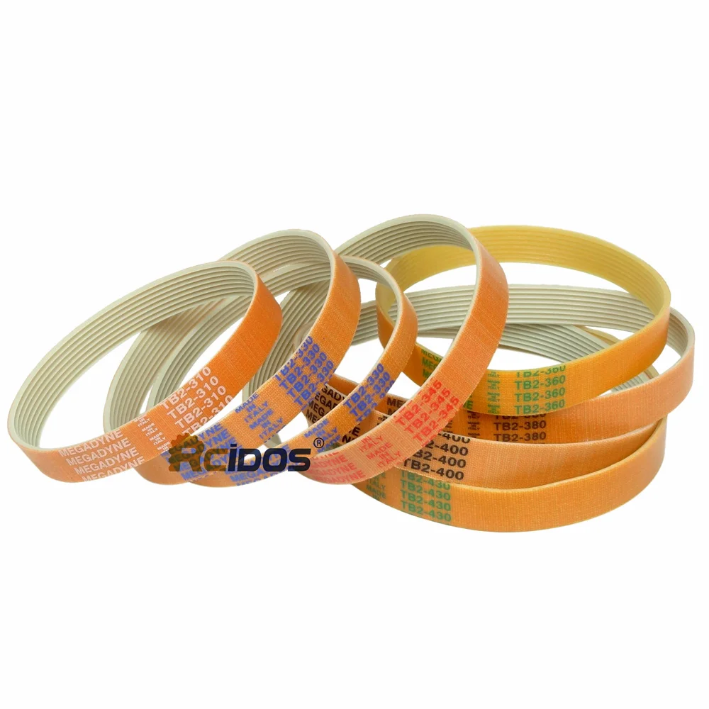 

TB2-310/330/345/360/380/400/480 PU бесконечный ребристый ремень Автоматическая ребристая лента для нарезки мяса, резак для мяса, маленький ремень транспортировки, цена 1 шт.