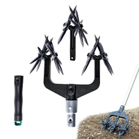 garden rotary tiller grass repair and seed planting tool laborsaving rotary cultivator soil turning tool soil scarifier artifact
