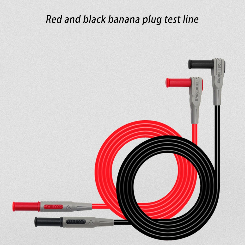 

2 шт. 4 мм мультиметр тестовый сменный низкий внутренний сопротивление Банановый штекер точный провод для проверки линии Автомобильный инструмент для взрослых