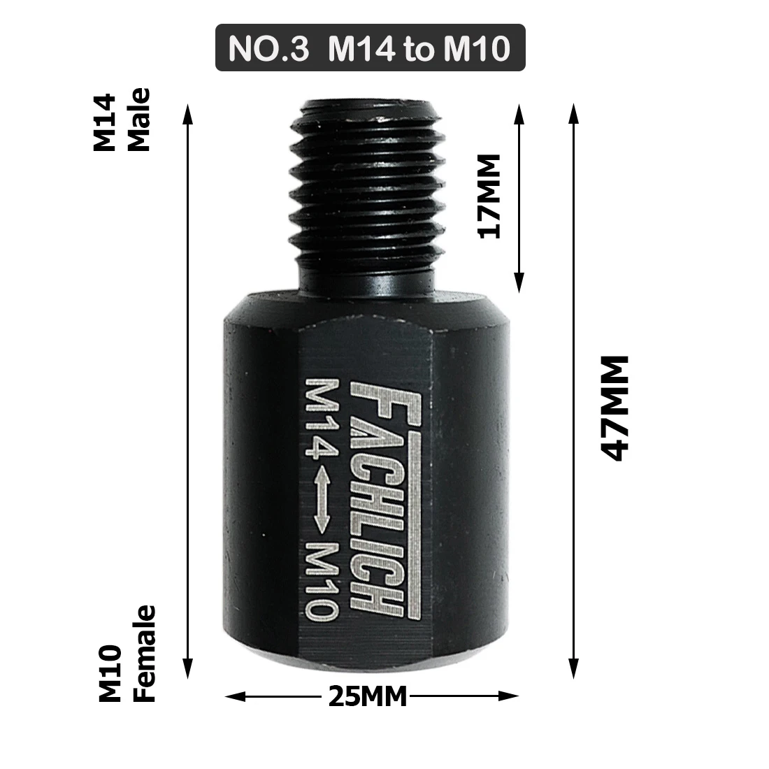 

Адаптер FACHLICH для сверл M14, M10, 5/8"-11