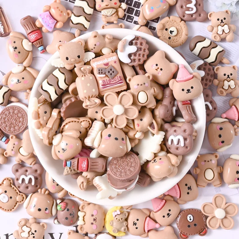 Резиновые Аксессуары Мультяшный Кремовый Клей Имитация Модной Полиэстеровой