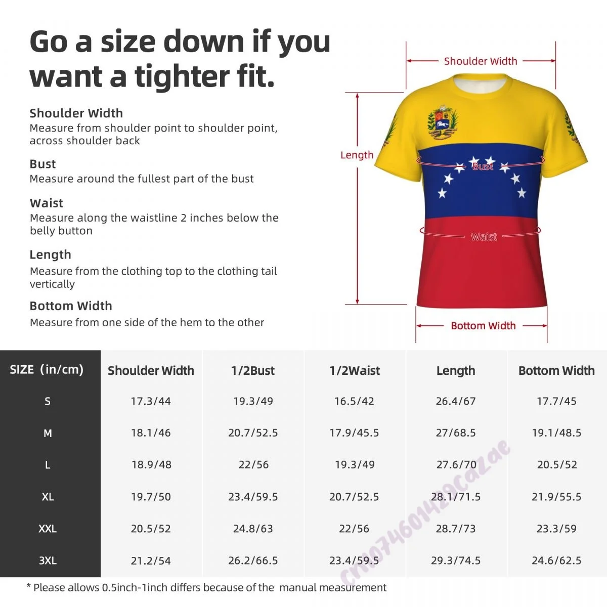 Футболка мужская облегающая с флагом Венесуэлы спортивный топ 3D рисунком для