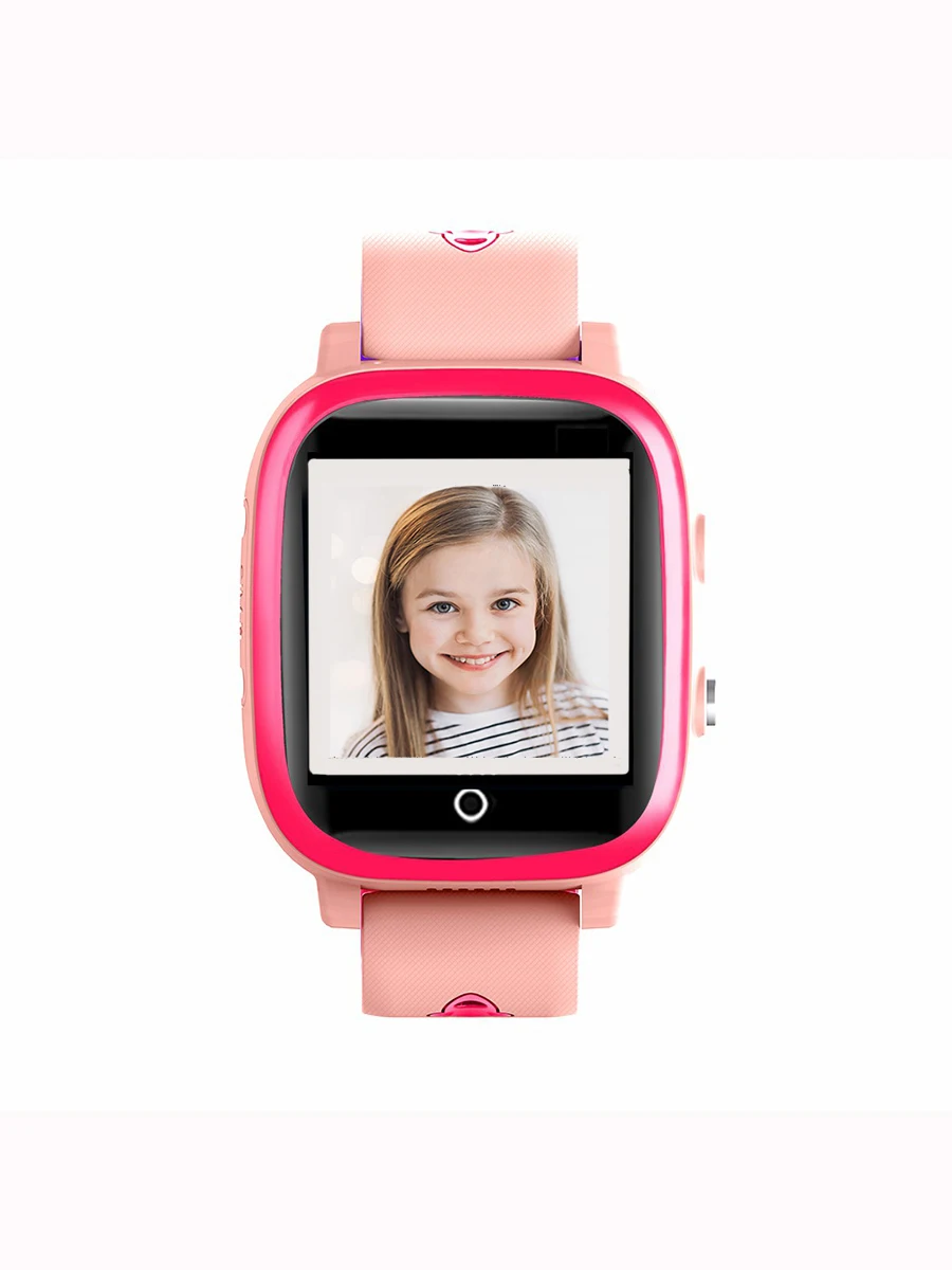 

Умные часы для детей Tiroki Q600 смарт часы детские 4G с видеозвонком и телефоном, GPS-трекер, кнопка SOS, розовый
