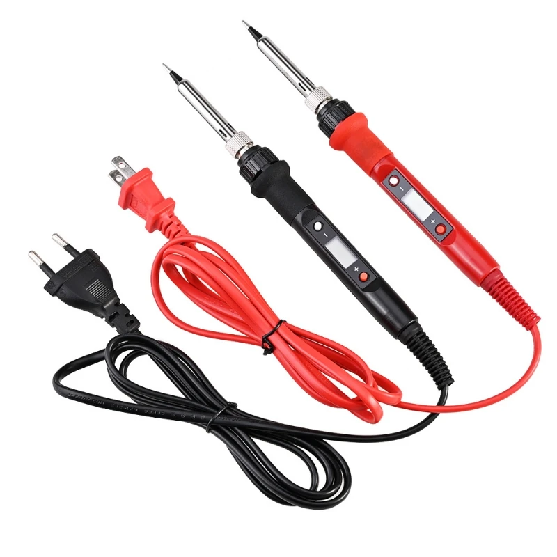 

EU/US Adjustable Temperature Electric Soldering Iron 80W LCD Digital Display Temperature-regulating Electric Soldering Iron