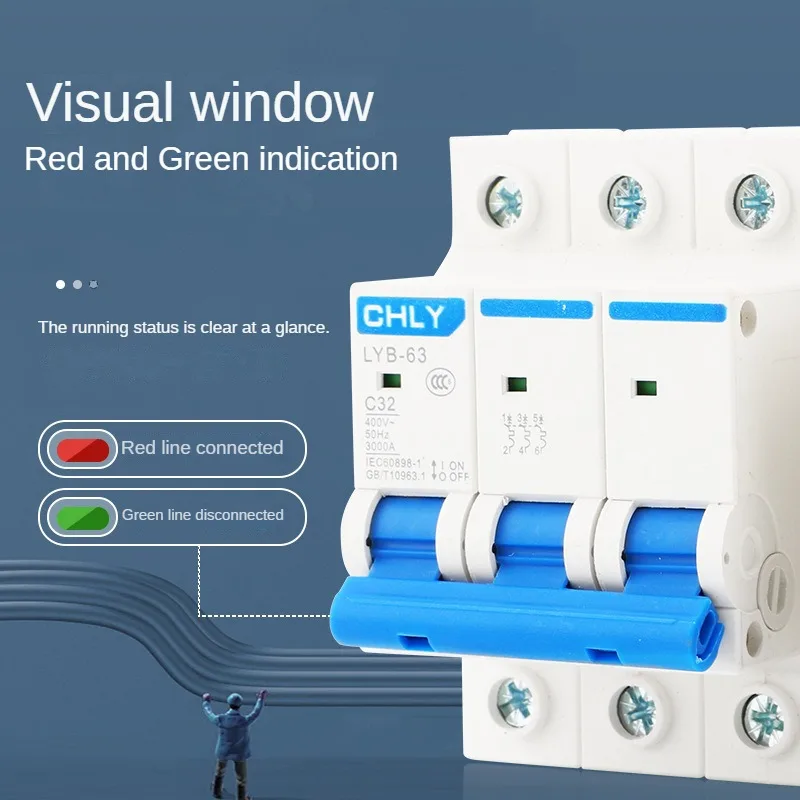 Воздушный выключатель маленький бытовой автоматический переключатель с 3
