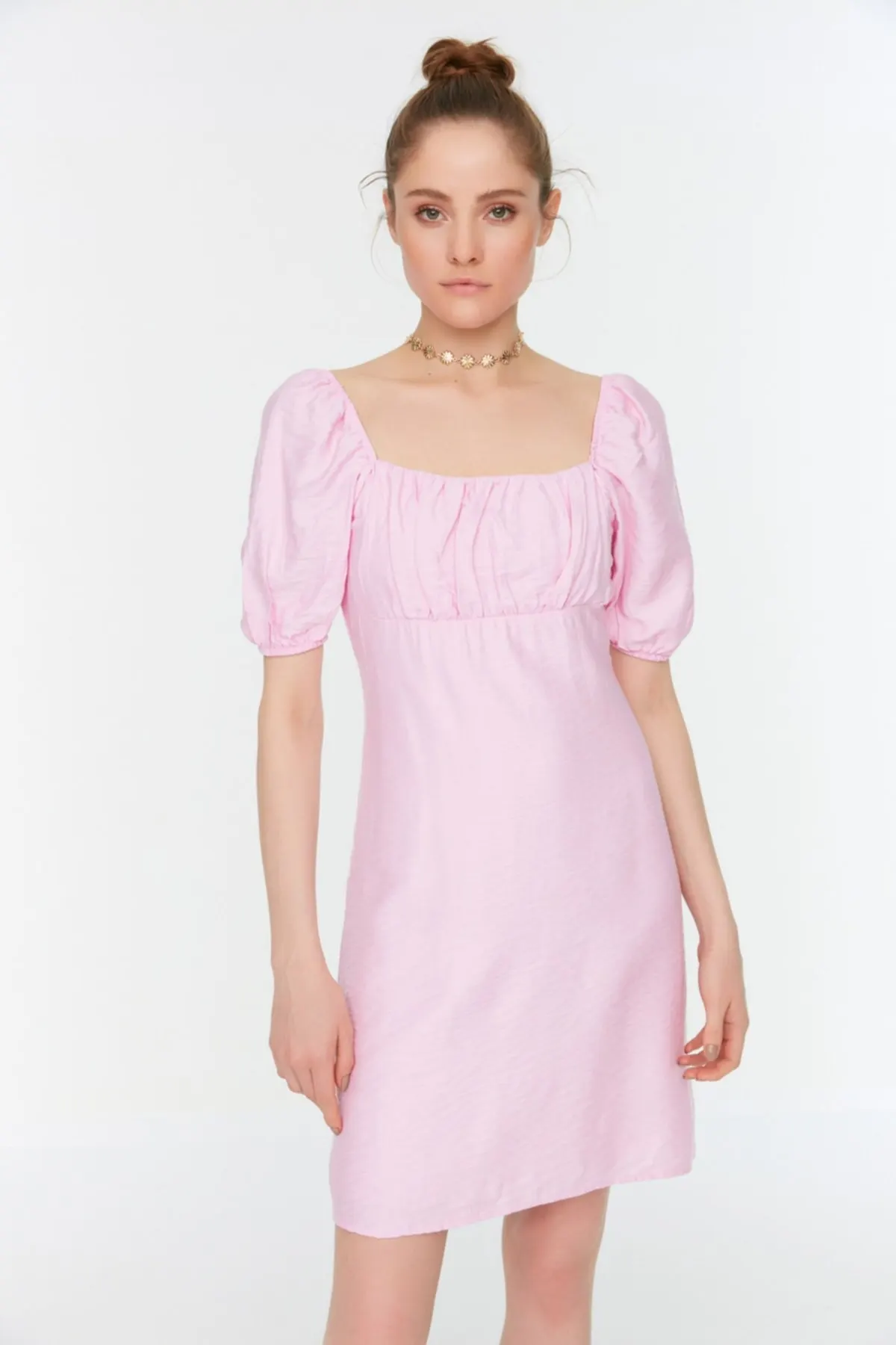 

Women's Dress Pink Square Collar Elegant Fashion Casual Casual Casual Casual Casual Boho Beach Dress Dress