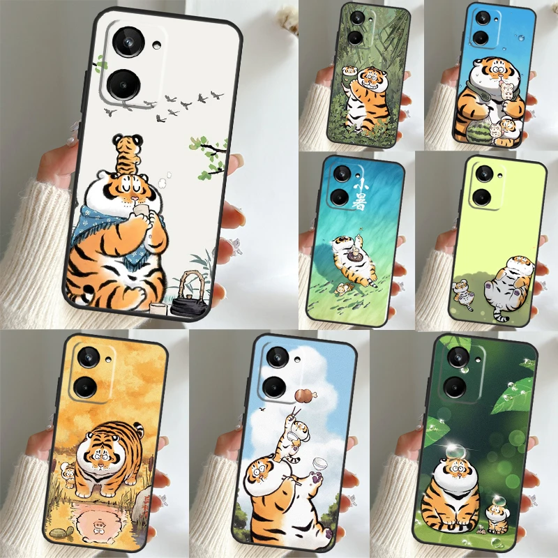 

Мультяшный толстый Тигр для Realme 10 8 9 Pro Plus 8i C11 C15 C25 C30 C31 C35 C21Y GT Master GT Neo 5 2 3 3T чехол