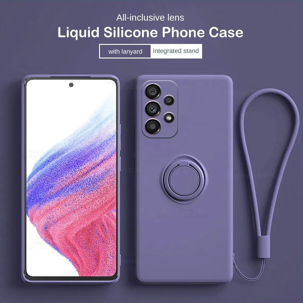 

Liquid Soft Silicone Car Magnetic Holder Phone Cover for Samsung Galaxy a53 a73 a33 5G sumsung a 53 Case Camera Protector Coques