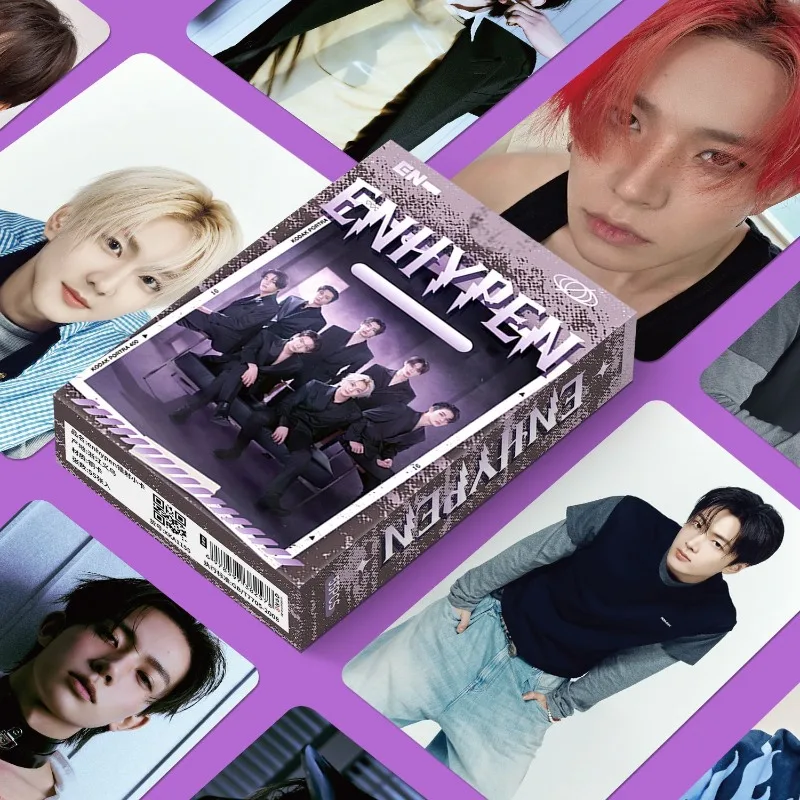Фото 55 шт. ENHYPENS Kpop-мерч: высококачественные лазерные мини-карточки с изображением Чонвона, Джея, Джейка, Сонхуна, Суно. Коллекционные карточки для фанатов, подарок. №1