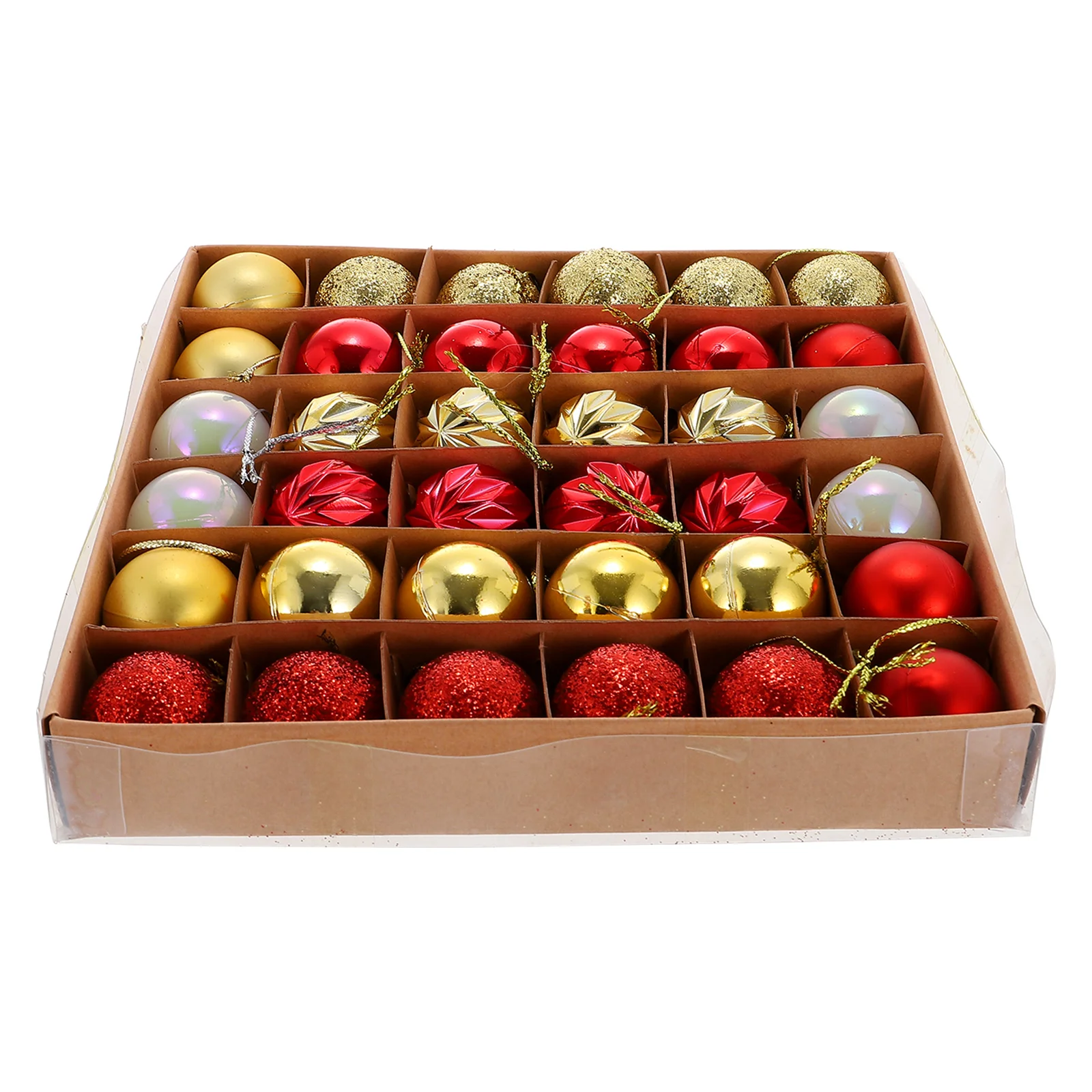 

36 шт., пластиковые подвесные украшения для ёлки