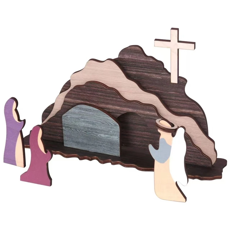 

Большая сделка, сцена восстановления, деревянное украшение, крест, сцена восстановления, Декор, деревянный набор для рождества, украшения