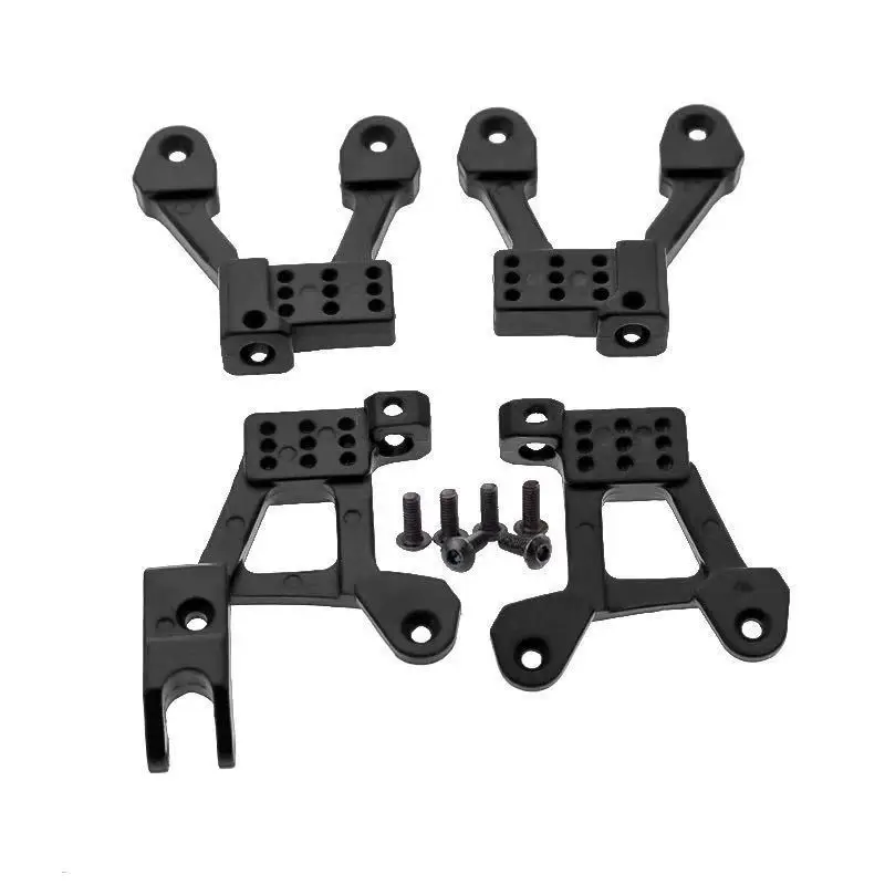 

4PCS Metal Front & Rear Shock Damper Towers Mount Hoops for Axial SCX10 II 90046 90047 1/10 RC Crawler Upgrade Parts,1