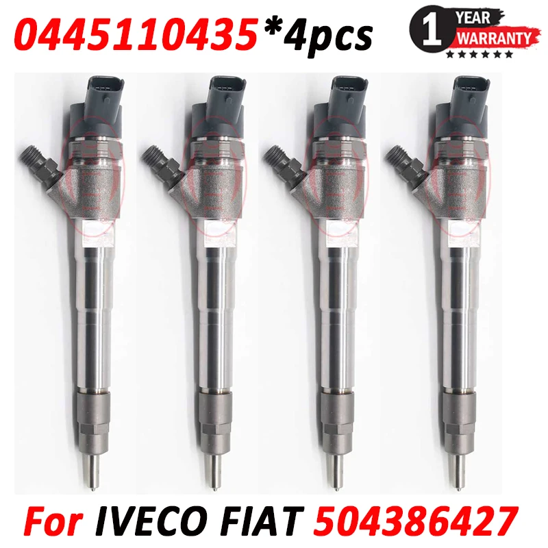4 шт. Форсунка для дизельного топлива FIAT IVECO 0445110435 445