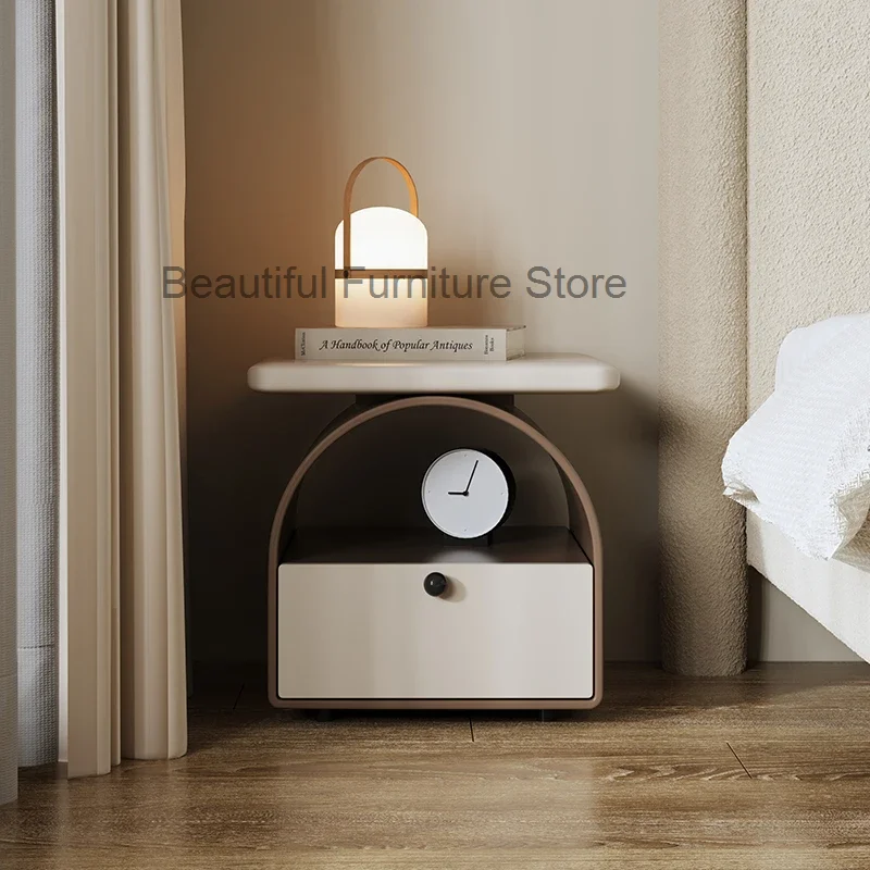 Кремовый роскошный современный ночной столик в скандинавском стиле