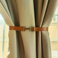 1pc curtain tie backs leather nordic curtain holder clip buckle curtain straps tie decorative accessories for living room