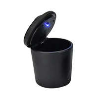 portable ashtray for car car ashtray with light mini car trash can easy clean up detachable auto ashtray with led light for most