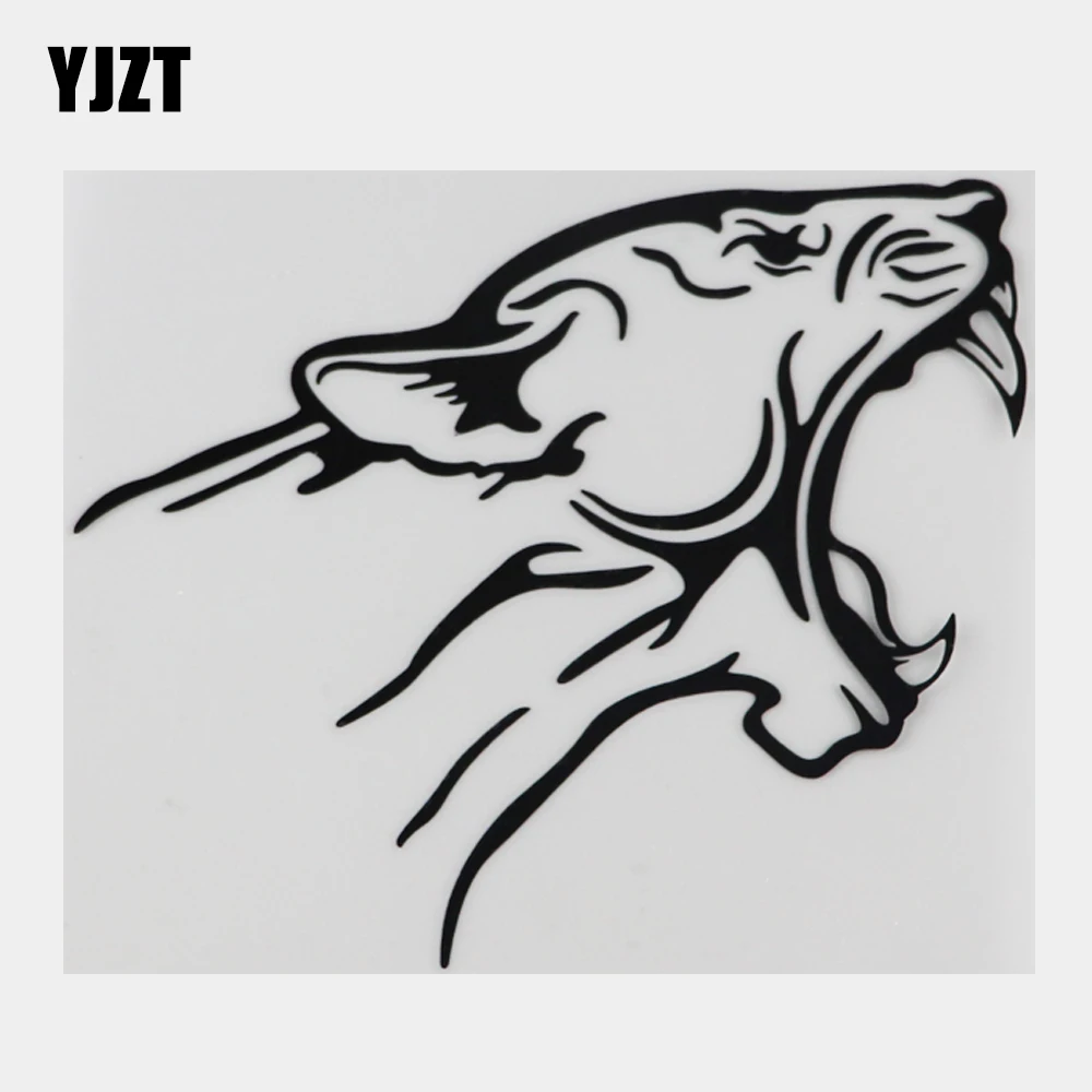 

YJZT виниловые автомобильные наклейки с надписью Fierce Leopards, черные/Серебряные наклейки 10C-0176