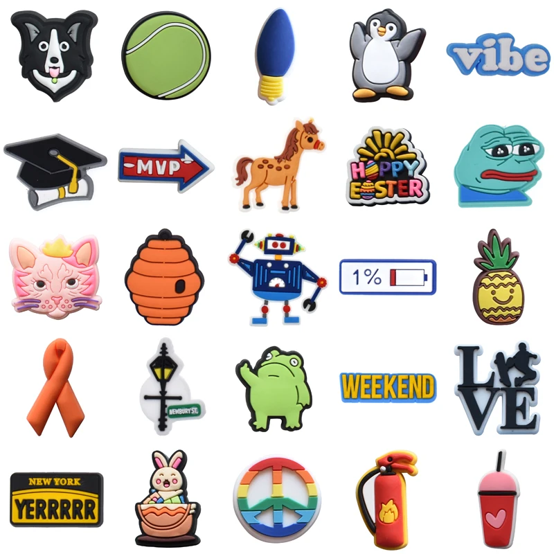 

Decorations for Crocs Shoe Charms Men Shoes Accessories Girl Set Jeans Women Charm Boy Para Pins Kids Packs Wholesale Bulk Gifts