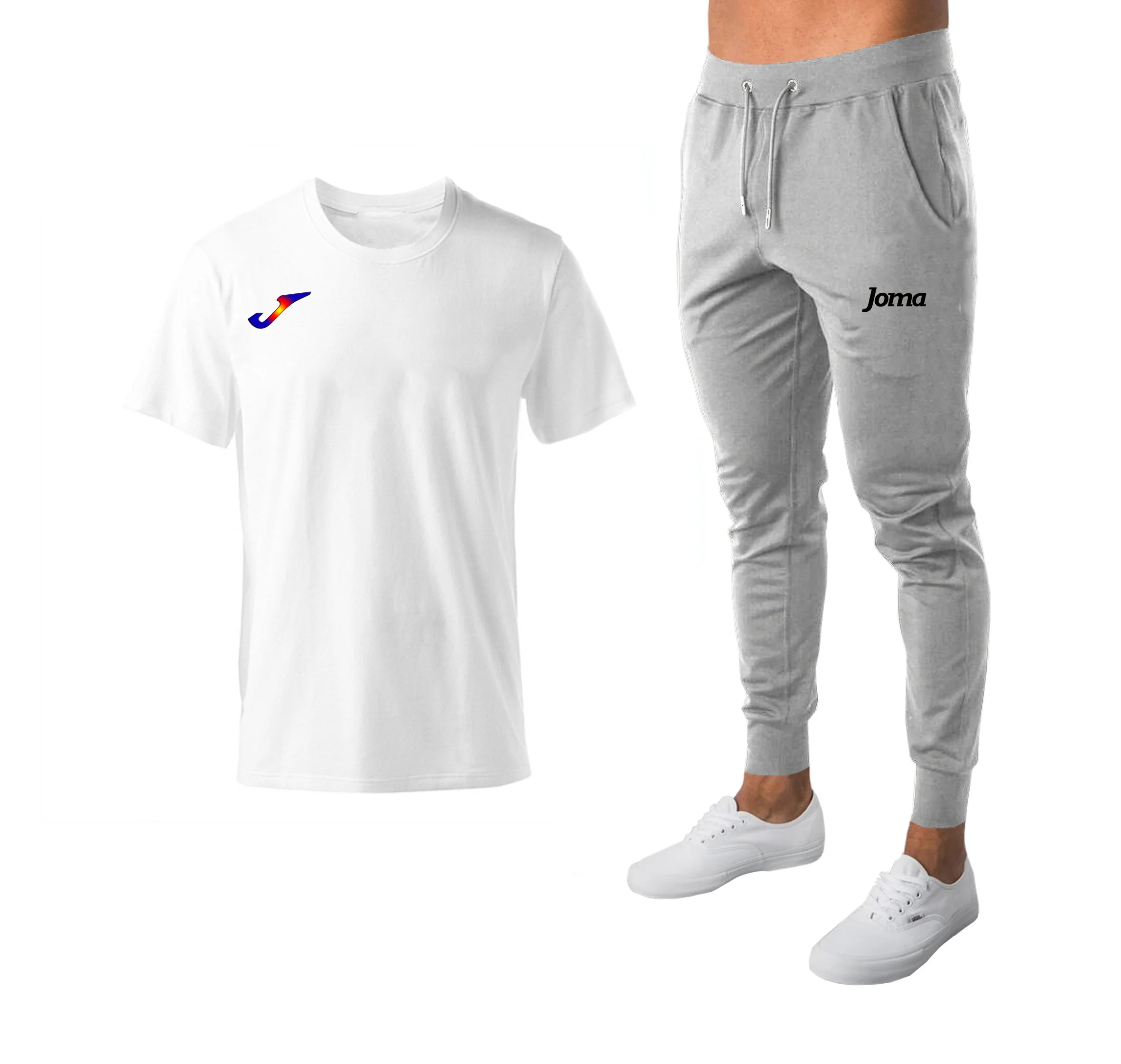 

2023 Men's Joma Two-piece Sportswear Suit Short Sleeved Casual T-shirt and Pants Summer Sports Fitness Jogging Men Sets