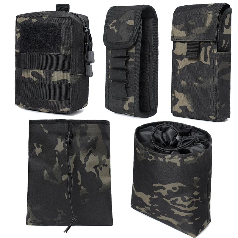 

Tactical Magazine Dump Pouch Military Hunting Bags Waist Pack Molle Ammo Shell Pouch 12 Gauge Cartridge Reload Holder Bullet Bag