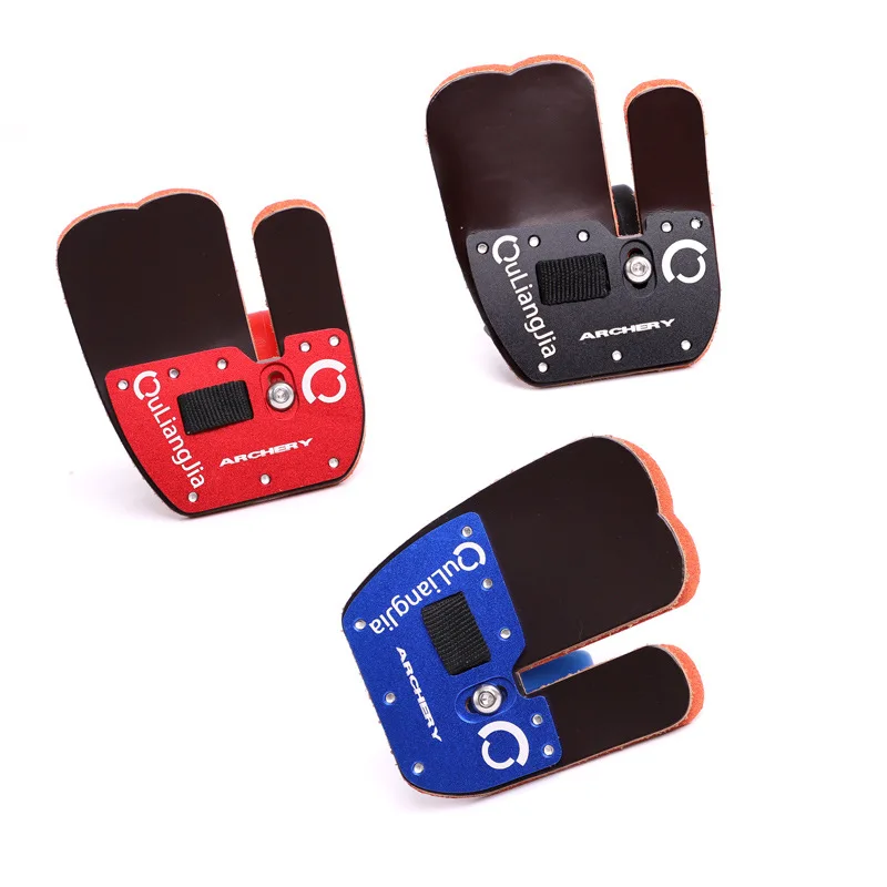 

1pc Archery Finger Guard Right Hand Cow Leather Archery Finger Tab Shooting Advanced Finger protect