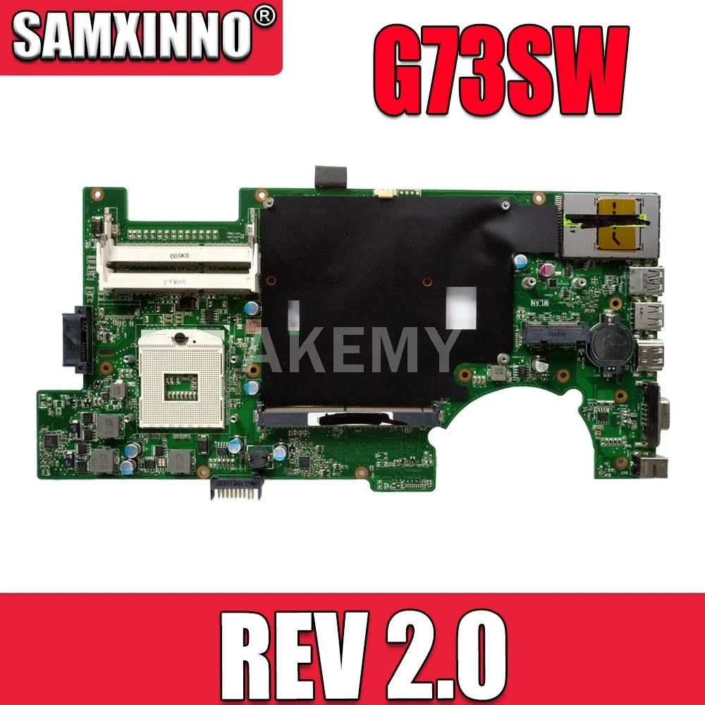 

Материнская плата REV 2,0 для ASUS G73SW с 4 слотами памяти