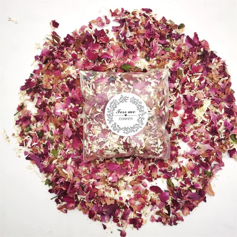 

Outdoor Wedding Decor Dried Flower Rose Petals Natural Confetti Pop Bridal Shower Birthday Party Decor DIY Valentine Day Gift