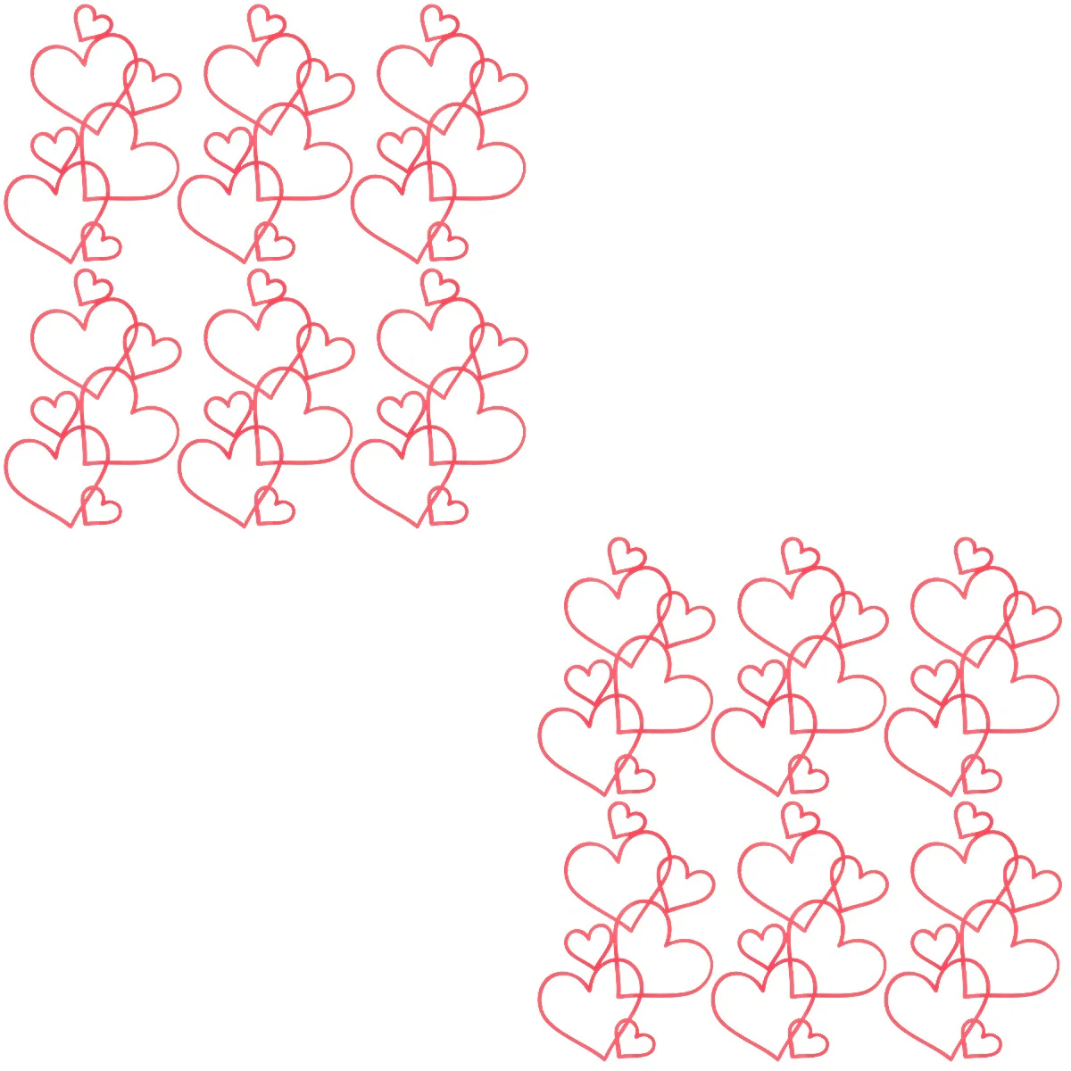 

12 pcs Dessert Toppers Heart Cake Decorations Valentine's Day Cake Ornaments