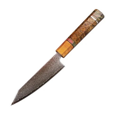 Нож из дамасской стали с деревянной ручкой VG1067