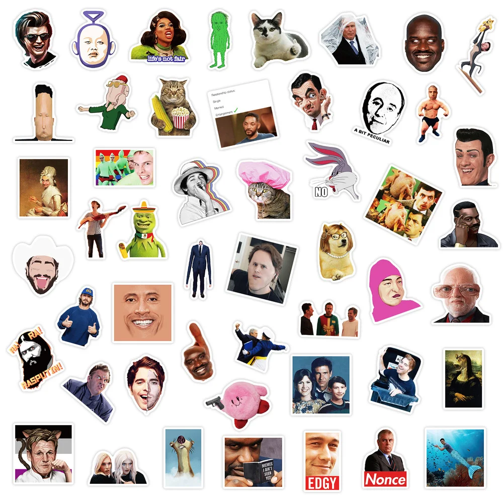 

10/50pcs American Drama Funny Expression Bag Graffiti Sticker DIY Suitcase Skateboard Car Motorcycle Waterproof Wholesale