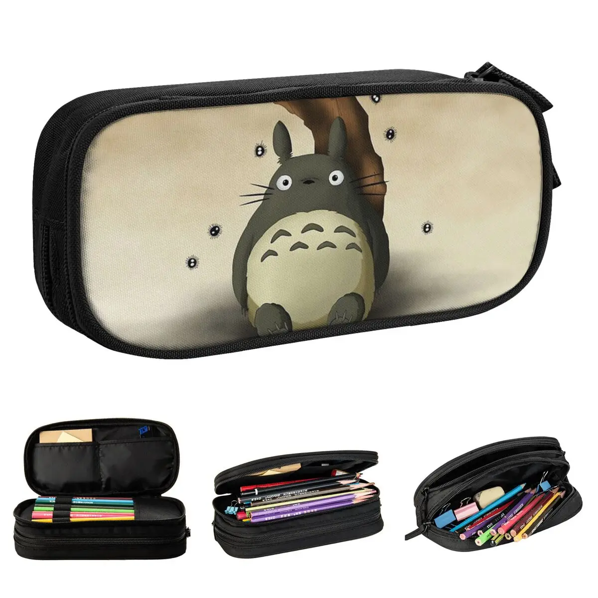 

My Neighbour Totoro Pencil Cases Classic Pen Box Bag Girl Boy Large Storage Students School Gifts Pencilcases