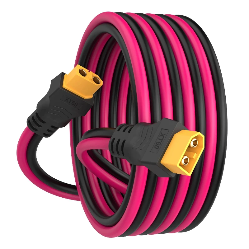 Фото Удлинительный кабель XT60 Кабель 12AWG XT60 — XT60, с разъемами «папа-мама», подходит для батареи дистанционного управления солнечной панелью №1