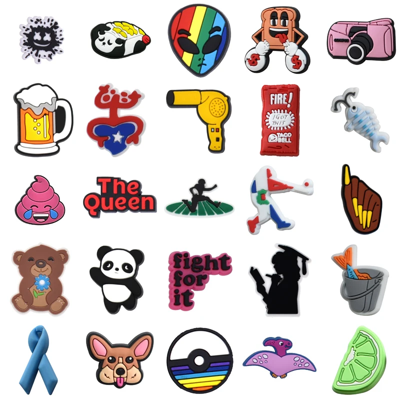 

Packs Girl Women Charm Decorations for Crocs Kids Shoes Accessories Wholesale Bulk Men Para Pins Boy Gifts Shoe Charms Set Jeans