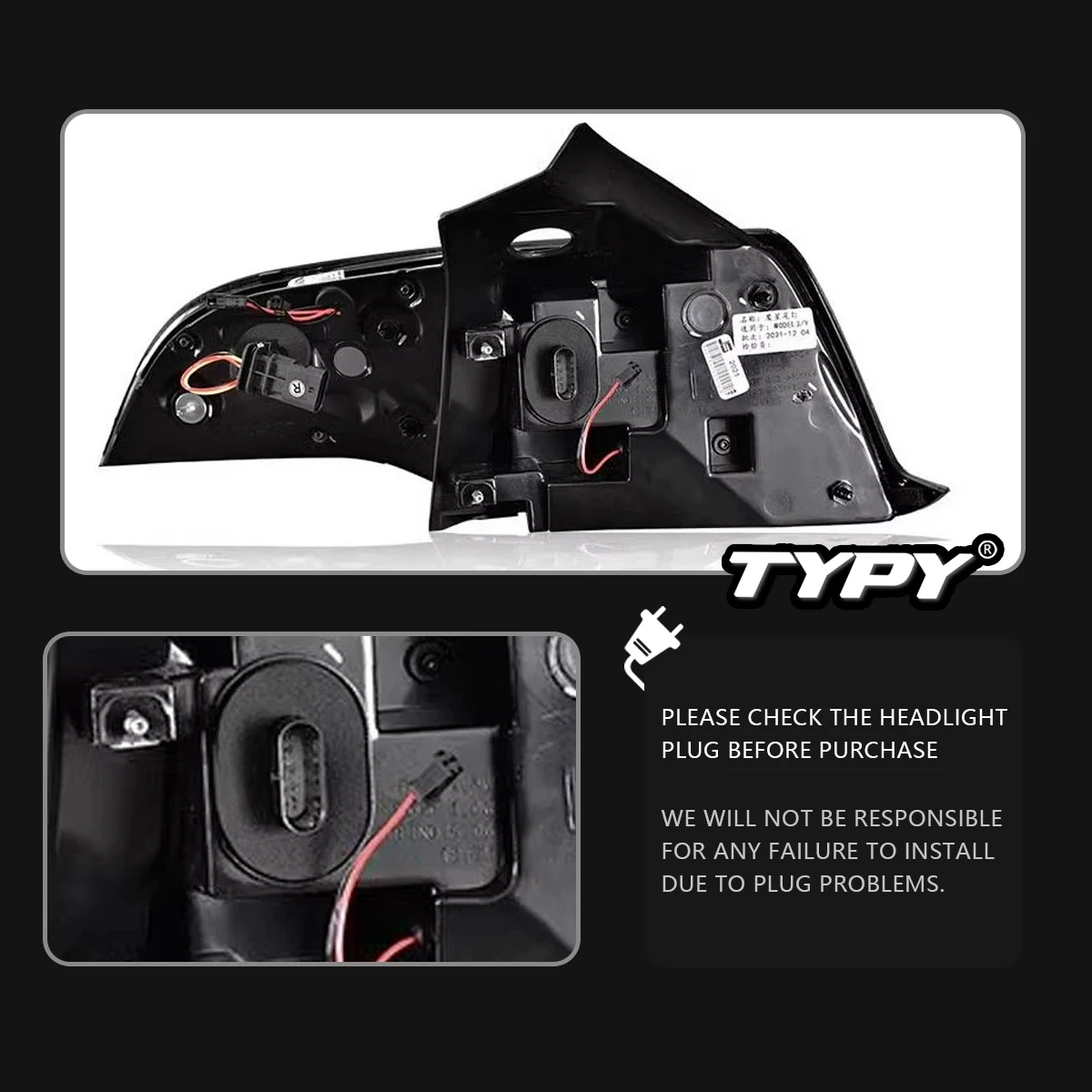 Задний фонарь для Tesla Model 3 модель Y 2019-2022 полный комплект с задними фонарями