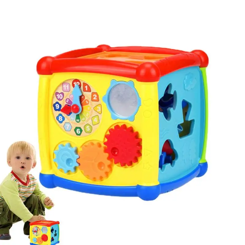 

Activity Cube Baby Toys 6 In 1 Activity Cube Baby Toys Baby Activity Cube Toy For 18 Months Bead Maze Shape Sorter Travel Toy