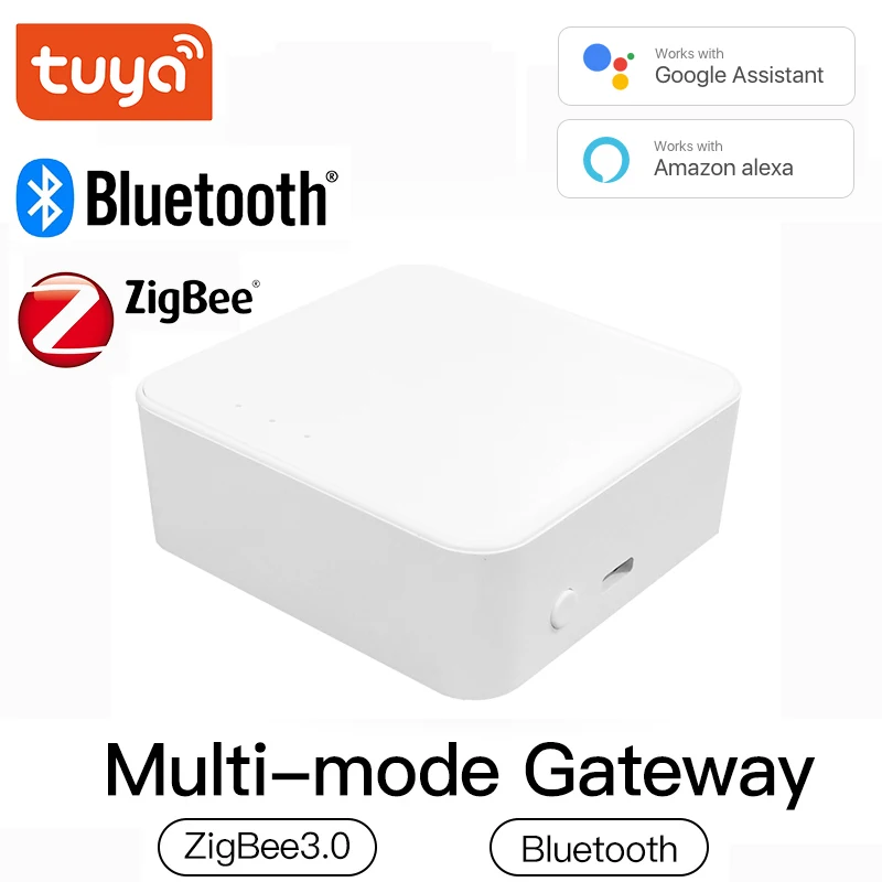 

Умный шлюз Tuya ZigBee/Bluetooth, хаб для умного дома, мост, приложение Smart Life, беспроводной пульт дистанционного управления, работает с Alexa Google Home