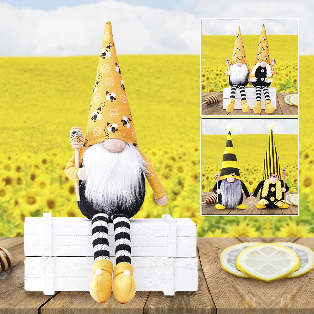 

Шмель, медовая пчела, гном, скандинавские эльфы, плюшевая карликовая кукла, сиделка, фермерский декор, орнаменты, Декор