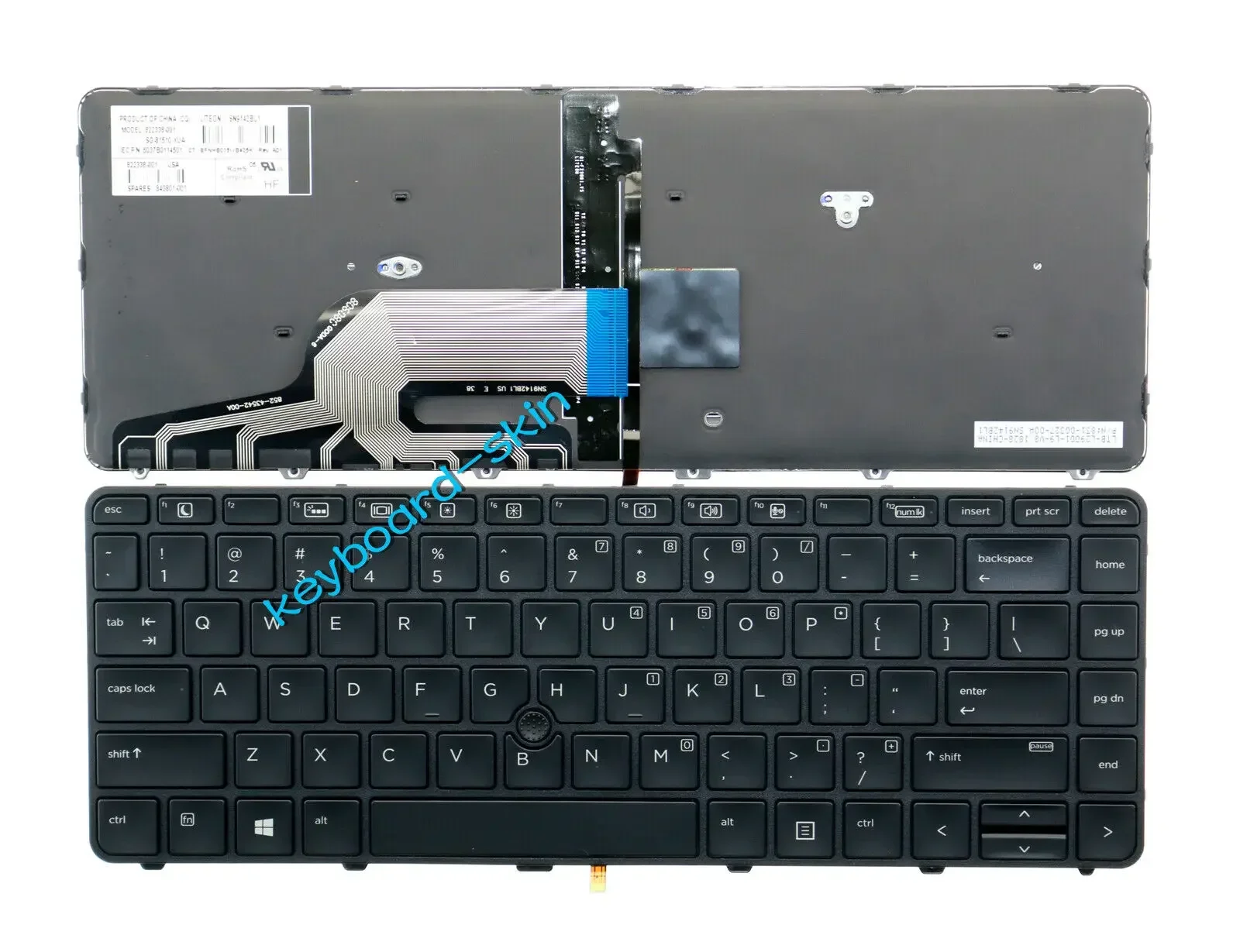 New US keyboard with backlit With Pointer for HP ProBook 640 G2 G3 645 laptop