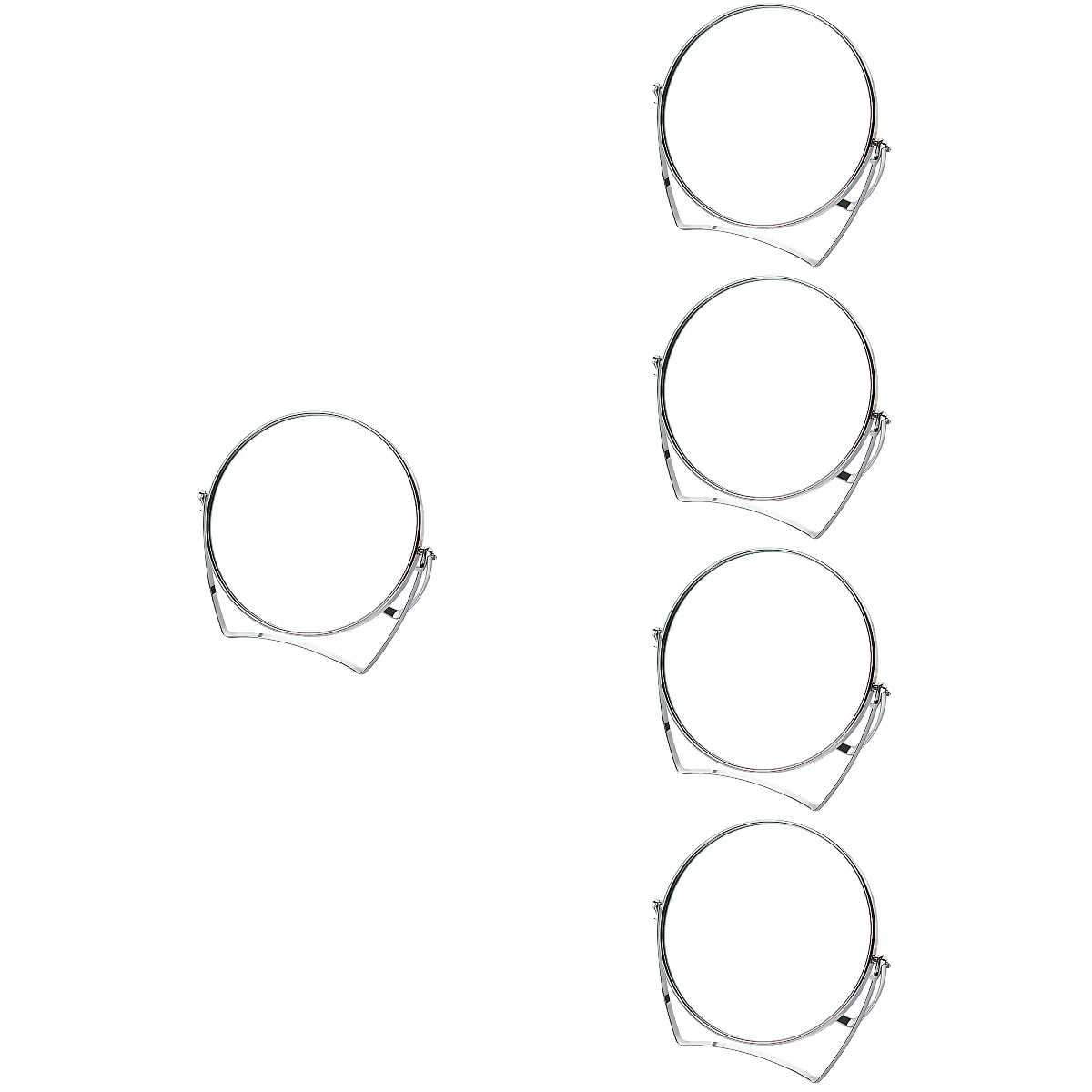 

5-кратное быстрое декоративное поворотное зеркало премиум класса, настольное зеркало, поворотное зеркало для макияжа, маленькое круглое зе...