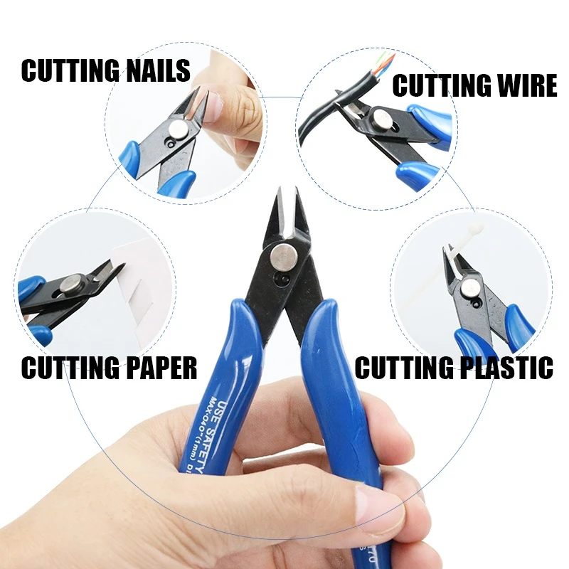 

PCS Mini Nose Cutting Plier Electrical Wire Cable Cutter Metal Side Snips Flush Pliers Convenient Durable Tool